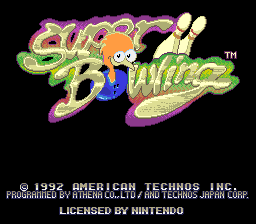Super Bowling (USA) Title Screen